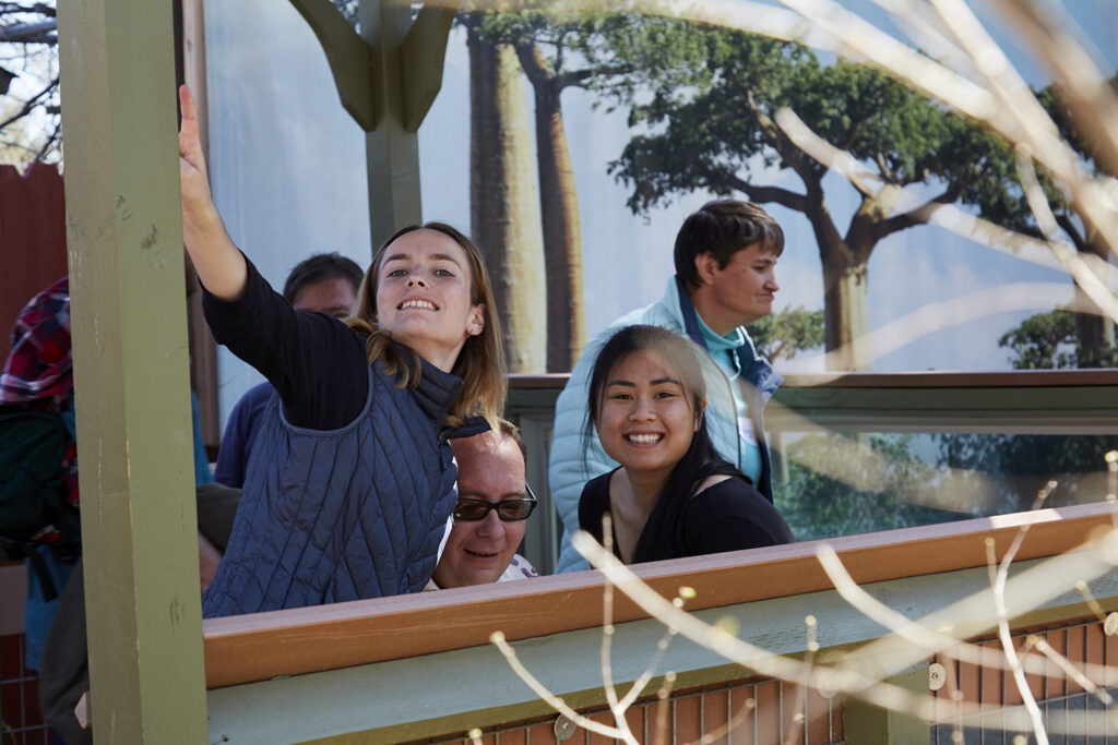 UCP Members posing at a Leisure Club event at the Atascadero Zoo